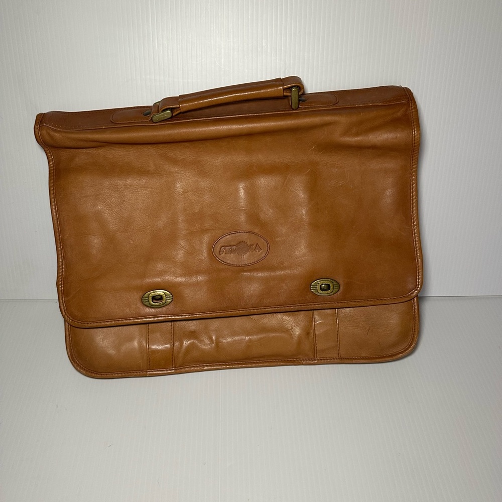 Sedona Tan Leather Men's Messenger Bag